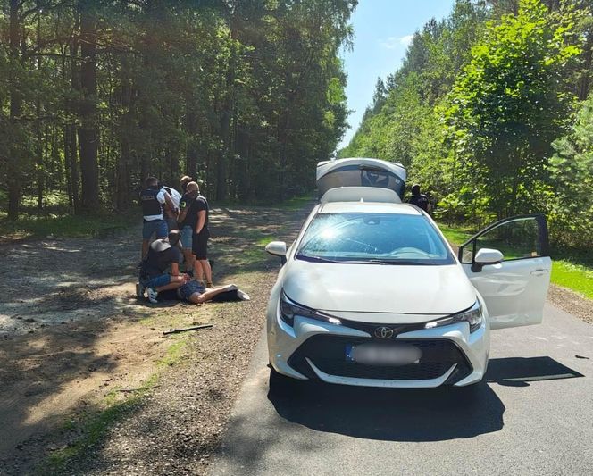 Pod osłoną nocy kradli gotówkę i biżuterię. Wpadli na leśnej drodze!