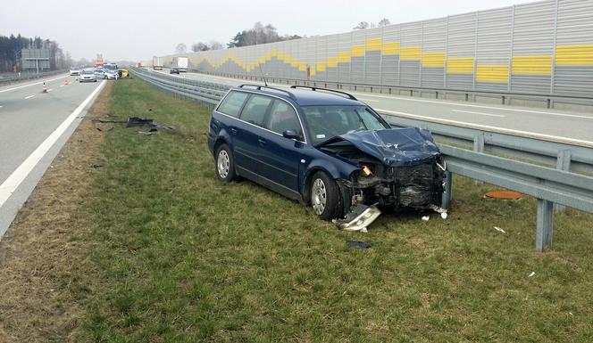 Wypadek na trasie S8 pod Tuszynem