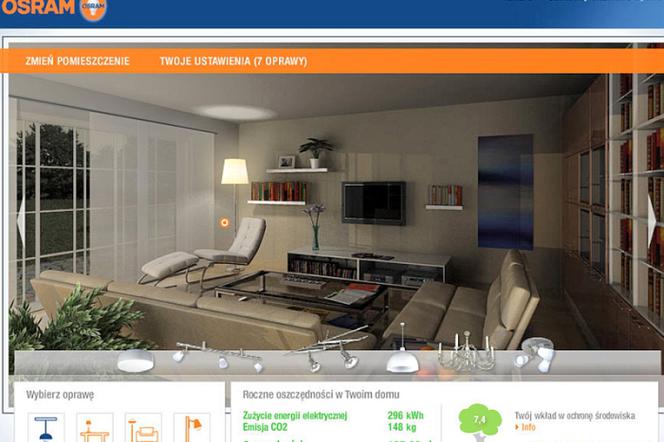Energooszczędny dom - aplikacja firmy OSRAM