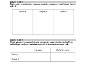 Matura 2024: chemia rozszerzona – ARKUSZ FORMUŁA 2015