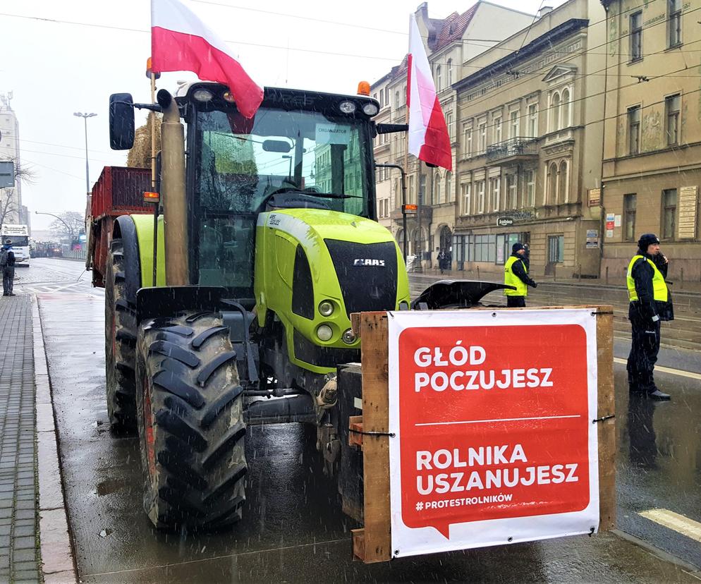 Protest rolników w Bydgoszczy