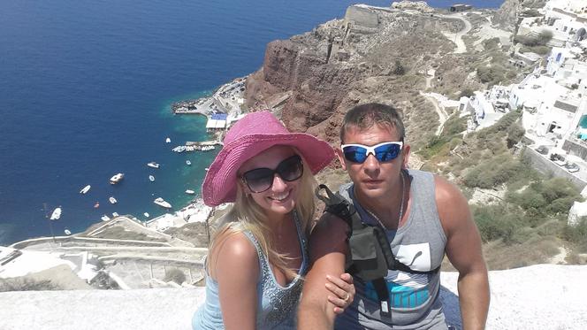 Marcin Siegieńczuk z rodziną na Krecie