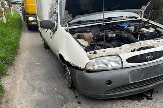 Holował samochód bez opony. Policjanci nie mogli uwierzyć w to, co zobaczyli