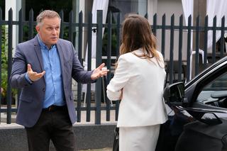 M jak miłość odc. 1704. Ewa Kalinowska (Anna Kerth), Artur Rogowski (Robert Moskwa)