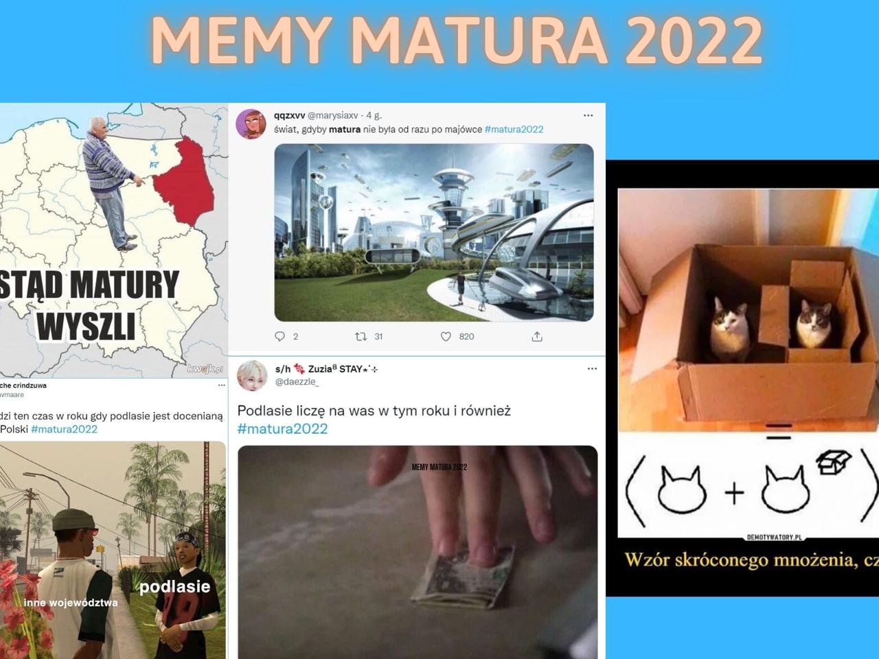Matura 2022: MEMY - wyciek arkuszy z Podlasia i NAJNOWSZE memy maturalne [6.05.2022]