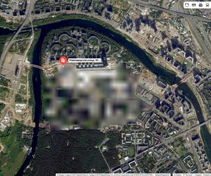 Moskwa na mapach Yandex