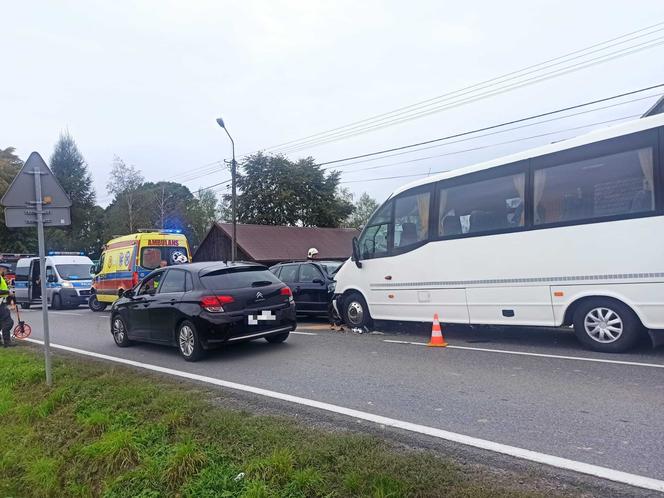 Wypadek na DW 980 w Faściszowej