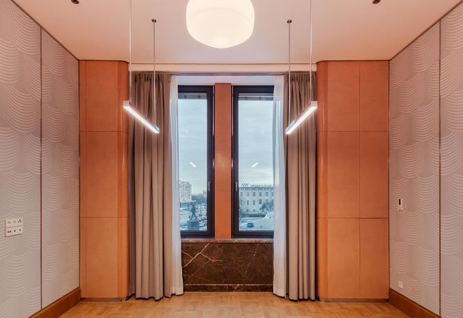 Mockup elementów wykończenia i wzorców wyposażenia gabinetów