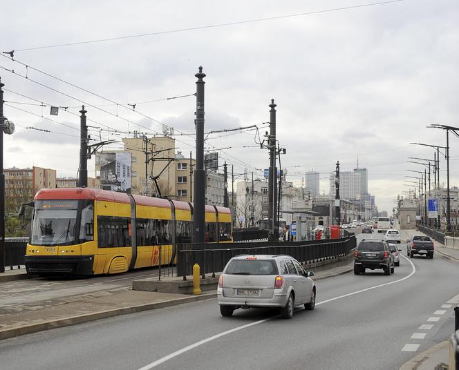 Odcinkowy pomiar prędkości na moście Poniatowskiego