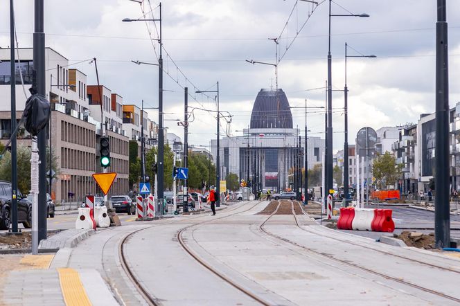 Budowa tramwaju do Wilanowa na kilka tygodni przed otwarciem