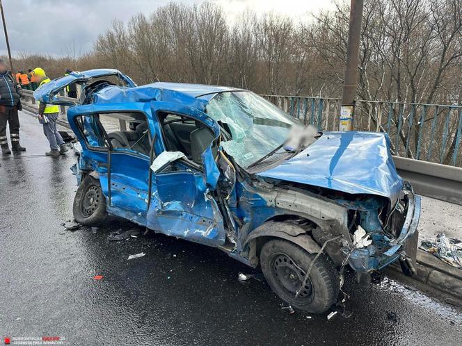 Tragiczny wypadek w Sosnowcu na estakadzie DK94