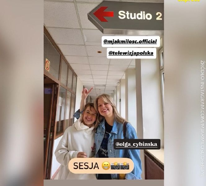 M jak miłość sesja. Misiek (Aleksander Bożyk), Lenka (Olga Cybińska)