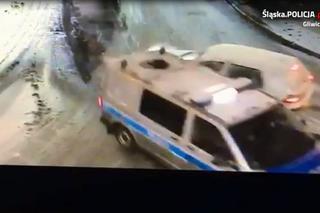 Gliwice: Pijany kierowca staranował policyjnego busa! [WIDEO]