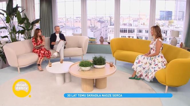 Edyta Górniak jako blondynka w "Dzień dobry TVN"