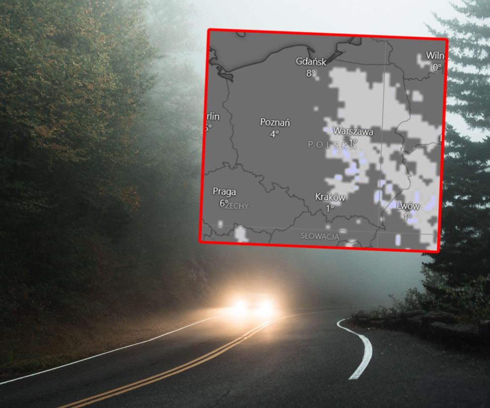Gęste mgły powstaną nad Polską. Będą stwarzać duże zagrożenie na drogach. IMGW wydało ostrzeżenia!