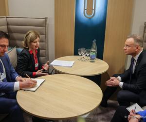Prezydent Andrzej Duda w Davos. Ukraina musi zwyciężyć