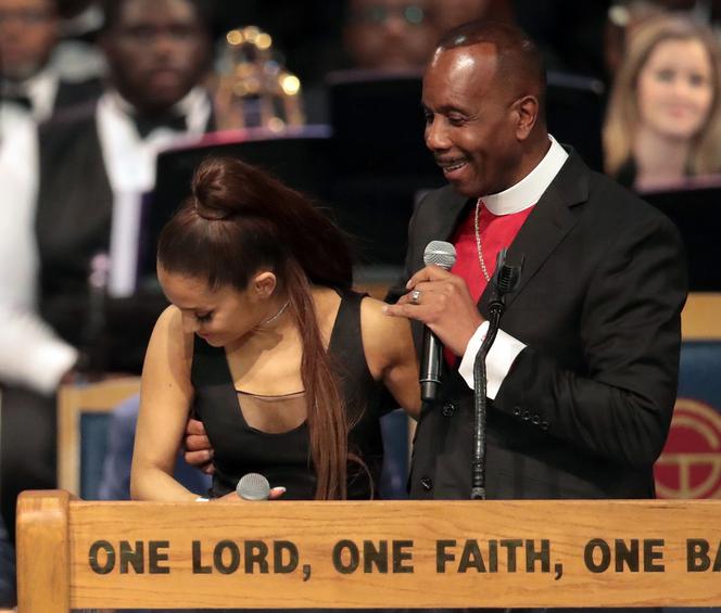 Ariana Grande na pogrzebie Arethy Franklin