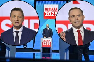 Pierwsze komentarze po debacie prezydenckiej 2025. Głos zabrali Tusk, Zandberg, Mentzen