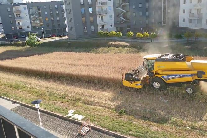 W Lublinie stanęły apartamenty z widokiem na kombajn. 