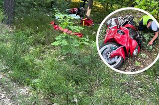 Śmiertelny wypadek motocyklisty podczas jazdy próbnej. 25-latek nie miał uprawnień do kierowania