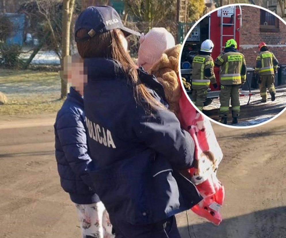 Pilna ewakuacja domu wielorodzinnego. Dzieci zawiadomiły służby o pożarze