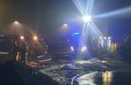 Pożarn na ternie Euroterminalu w Sławkowie. Zapałia się kruszarka do węgla