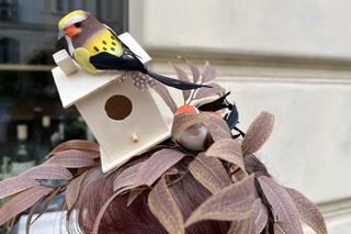 Pani Monika z delikatesów na Ochocie podbiła serca klientów fantazyjnymi nakryciami głowy