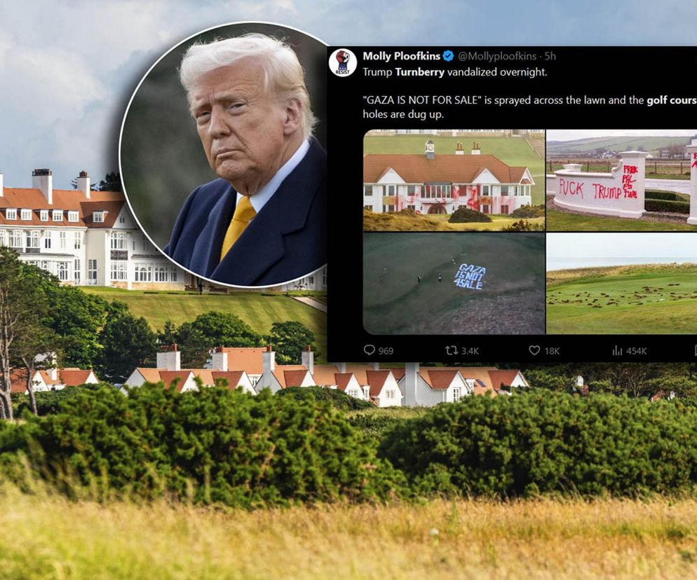 Pole golfowe Trumpa zniszczone! Nie zgadniesz, kto to zrobił