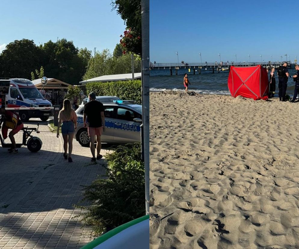 Ciało mężczyzny wypłynęło na plażę przy molo