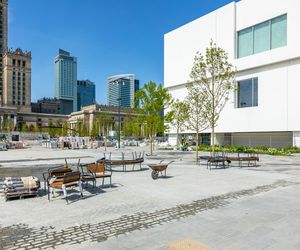 Plac Centralny w Warszawie pod koniec budowy