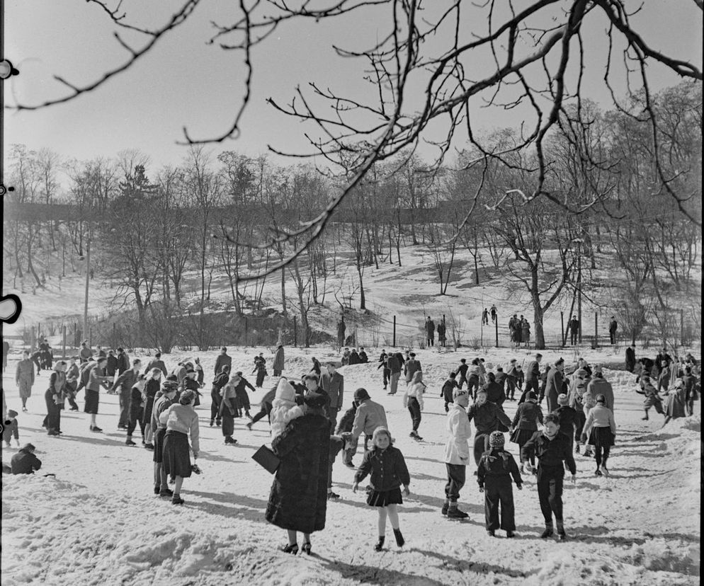 Na ślizgawce, Warszawa, luty 1952