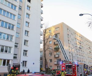 Pożar w bloku na Złotej w Warszawie (13.12.2024)