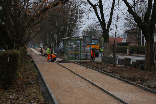 Budowanie ścieżki rowerowej w Kielcach