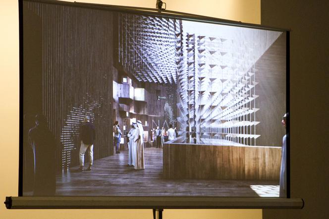 Pawilon Polski z EXPO 2020 stanie na kampusie Politechniki Białostockiej