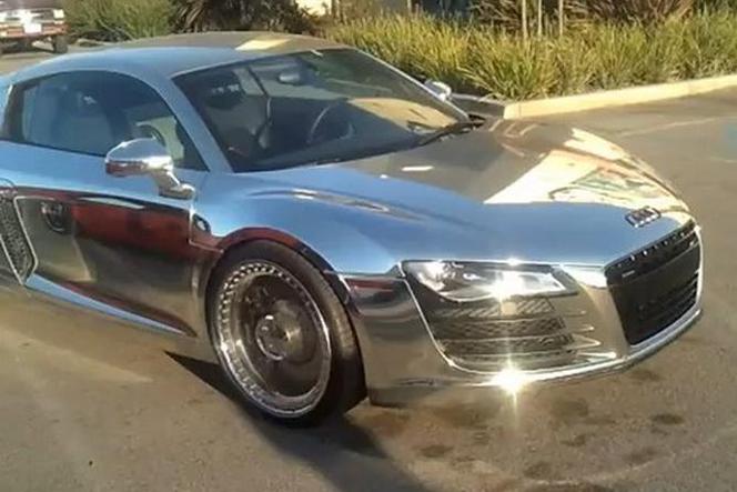 Audi R8 w wersji chrome - wymarzony samochód Justina Biebera