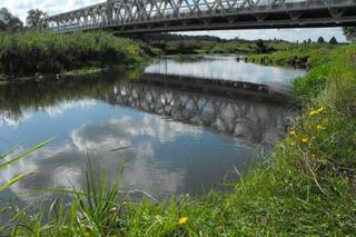 Zanieczyszczona rzeka Biała w Bielsku Podlaskim. Trwa sprawdzanie, co jest przyczyną