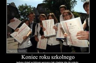 Zakończenie roku szkolnego - memy