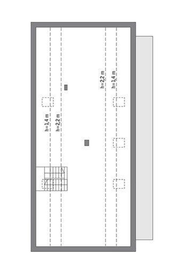 Projekt domu EC383 Nowatorski (z wentylacją mechaniczną i rekuperacją)