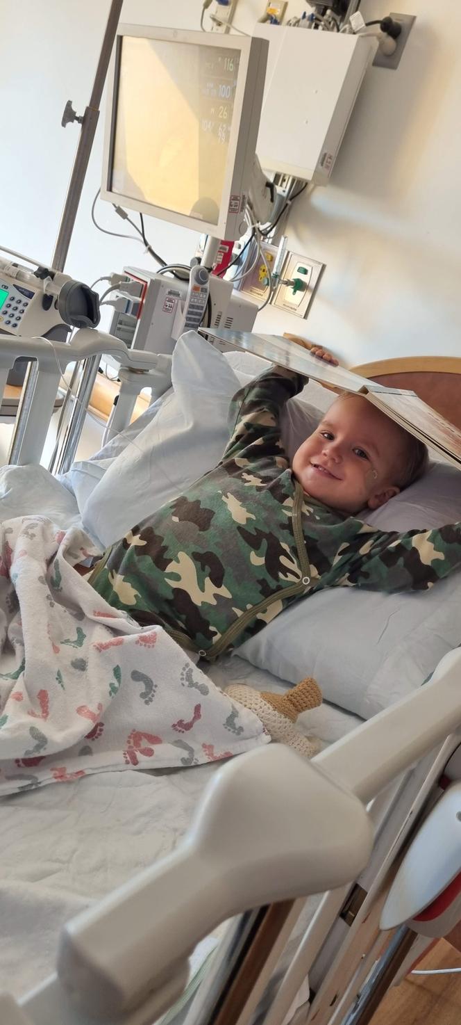 Dwuletni Leon Saj z Bydgoszczy jest już po operacji serca