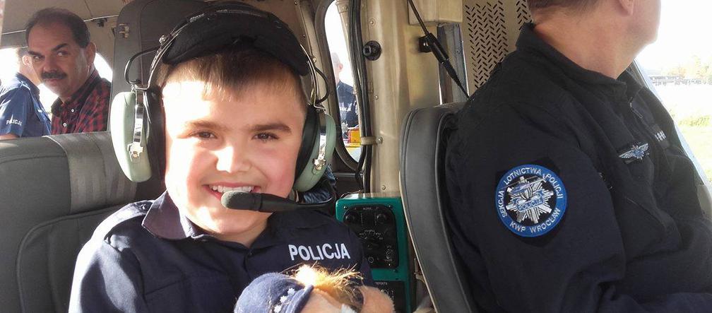Policjanci spełnili marzenie 11-letniego Kacpra