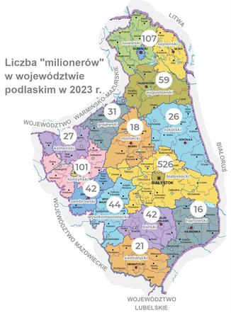 Milionerzy mapa