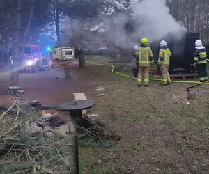 Mężczyzna ranny w pożarze sauny! Miało być tylko gorąco, zrobiło się bardzo niebezpiecznie