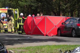 Śmierć na drodze pod Legionowem. Motocyklista zginął przejechany przez samochód