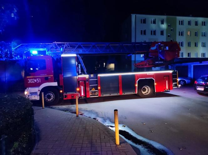 Pożar bloku w Lublinie