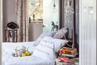 Sypialnia inspirowana stylem retro