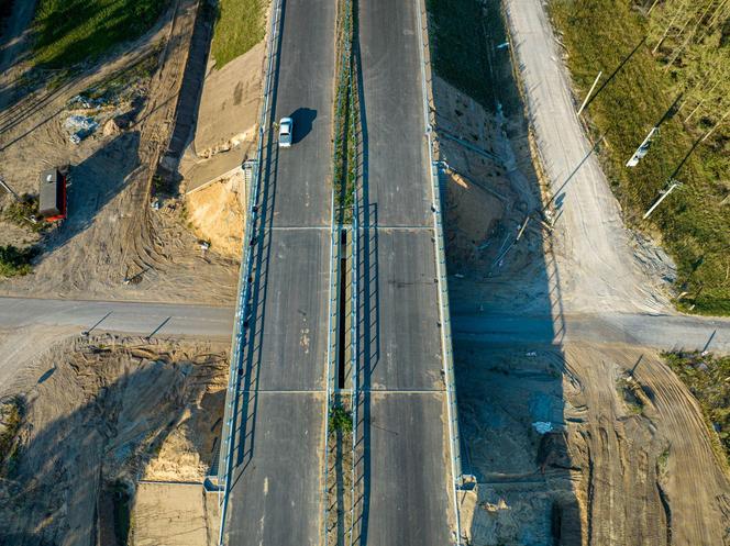 Obwodnica Łomży - plac budowy w sierpniu 2024