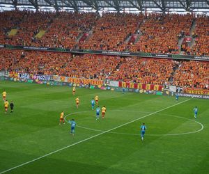 Kibice Jagiellonii Białystok przed meczem z Realem Betis 17.04.2025