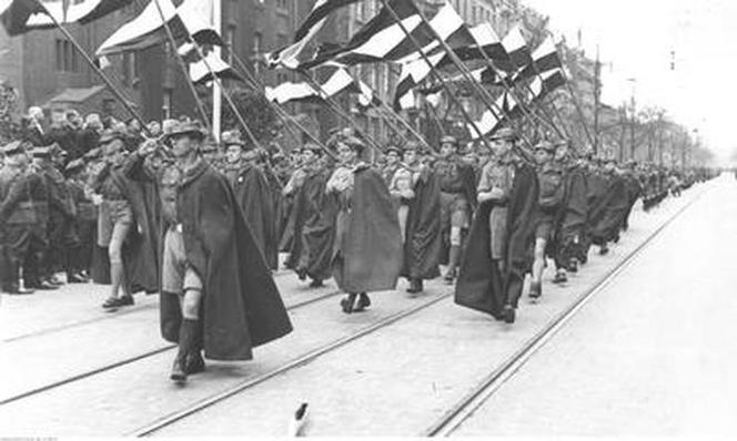 Uroczystości 3 Maja na starych fotografiach. Wielkie defilady i piękne stroje! [ZDJĘCIA]