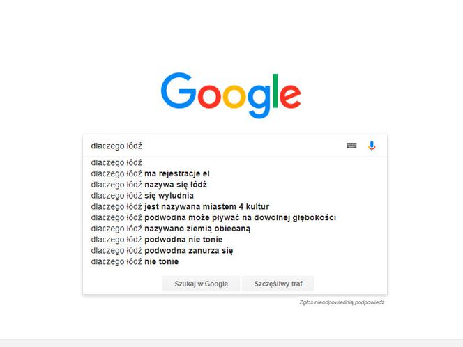 Łódź w Google. Czego szukamy najczęściej?