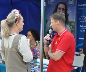 Rzemieślniczy Bazar w Kielcach. Były stoiska handlowe oraz atrakcje